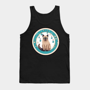 Burmese Cat Xmas Ornament, Love Cats Tank Top